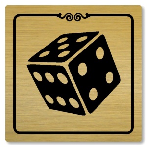 Herna, 100x100mm, zlatá, Texas